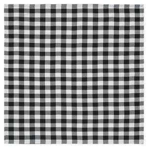 Annie Buffalo Check Black Table Topper 40x40 VHC Brands - 1 of 4