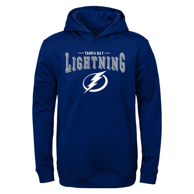NHL Tampa Bay Lightning Boys&#39; Poly Core Hooded Sweatshirt, 1 of 2