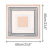 INSPIRE CHIC Women's Stripes Printed Square Satin Neck Scarves 1Pc - 3 of 4