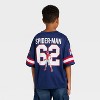 Boys' Marvel Spider-Man Mesh Football Jersey - Red/White/Navy Blue - 3 of 4