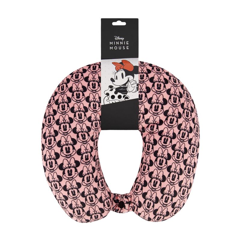 Disney Minnie Mouse Travel Neck Pillow Pink & Black, 4 of 5