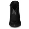 Allegra K Women's V Shape Pointed Toe Side Zipper Stiletto Heel Ankle Boots - 3 of 4