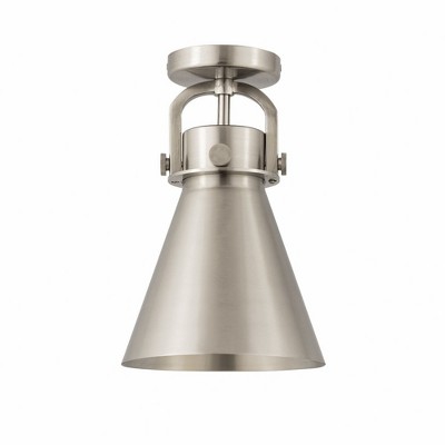 Newton Cone - 1 Light Flush Mount In Industrial Style-14.25 Inches Tall and 8 Inches Wide