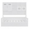 KIGFTSOD Wooden Daybed With Hydraulic bed and All-in-One Cabinet and Shelf - 3 of 4