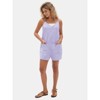 EXLURA Women's Summer Casual Sleeveless Striped Rompers Loose Spaghetti Strap Overalls 2025 Jumpsuits Vacation Beach Outfits - 3 of 4
