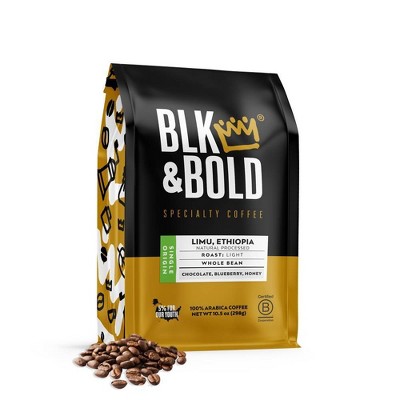 BLK &#38; Bold Limu Ethiopia Natural Processed, Light Roast Whole Bean - 10.5oz