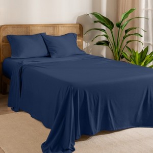 Bare Home Organic Cotton Jersey Sheet Set - 1 of 4