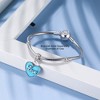 Heart Love Charm European Bead Sterling Silver Blue Ginger Lyne Collection - 2 of 4