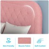 Karl Home Boucle Upholstered Platform Soft Bed, Cloud Bed Frame with Rounded Corners Headboard - 4 of 4