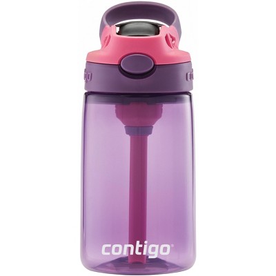 Contigo 14oz Kids' Water Bottle With Redesigned Autospout Straw Blue  Raspberry Punch Fox : Target