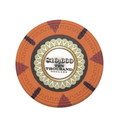 Slickblue The Mint 13.5g Clay Composite Poker Chips 25-Pack, Casino-Quality, Grippy Texture, $10-$10,000