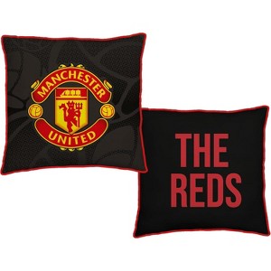 Manchester United FC Official Reversible 2 Sided Red Cushion (16 x 16 Inches) - 1 of 4