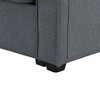 NicBex Couches for Living Room 114.2" Modern Linen Fabric Sofa Couch with 2 Cupholders, and 2 USB Ports Wired or Wirelessly Charged, 4 Pillows - 4 of 4