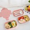 3-Stackable Bento Lunch Box Set with Lunch Bag & Utensils, Leak-Proof, BPA-Free - 3 of 4