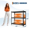 Metal Shelving Unit,Garage Storage Shelves, 3850 Lbs Capacity, Adjustable Steel Storage Rack, Matte Black, Heavy Duty - 2 of 4
