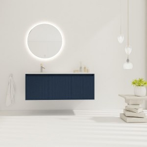 WhizMax 48" Floating Bathroom Vanity with Drop-Shaped Resin Sink - 1 of 4