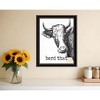 HomeRoots Herd That Black Framed Print Bathroom Wall Art - 2 of 3