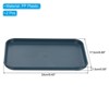 Unique Bargains PP Plastic Reusable Lightweight Durable Serving Tray 2 Pcs - 2 of 4