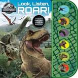 Jurassic World Look, Listen and Roar! - Textured Sound Board Book - Touch & Feel Textured Sound Pad for Tactile Play
