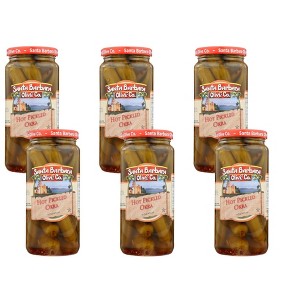 Santa Barbara Hot Pickled Okra - 6 pack, 16 oz - 1 of 4