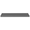 vidaXL Floating Wall Shelves 4 pcs High Gloss Gray 35.4"x9.3"x1.5" MDF - 4 of 4