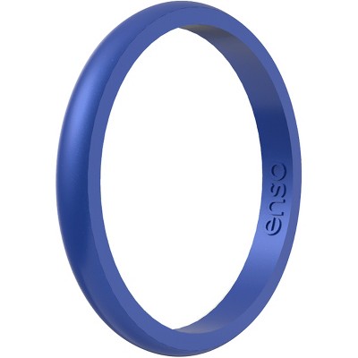 Enso Thin Birthstone Silicone Ring – Comfortable, Breathable Safety Ring, Made In USA (Alexandrite, Size 7)