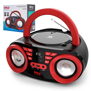 Pyle Classic-Style Bluetooth Radio System - Red - 1 of 4