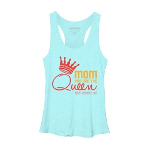 Women's Design By Humans Mother's Day Mom You Are The Queen By tmsarts Racerback Tank Top - 1 of 2