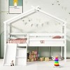 Twin Size Loft Bed with Slide, Ladder and Safety Guardrails - 2 of 4