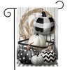 Briarwood Lane Garden Flag 12x18 For Outdoor Black White Pumpkins Fall For Fall Garden Flag Flags For Outside - 2 of 4
