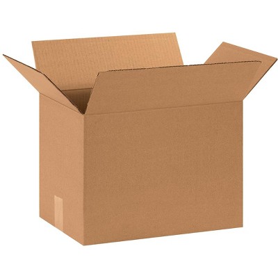 The Packaging Wholesalers Corrugated Boxes 15" x 10" x 14" Kraft 25/Bundle BS151014