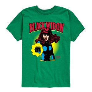 Boys' - Marvel - Black Widow Logo Short Sleeve Graphic T-Shirt - 1 of 4