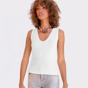 Women's Sleeveless Knit Top - LASCANA - 1 of 4