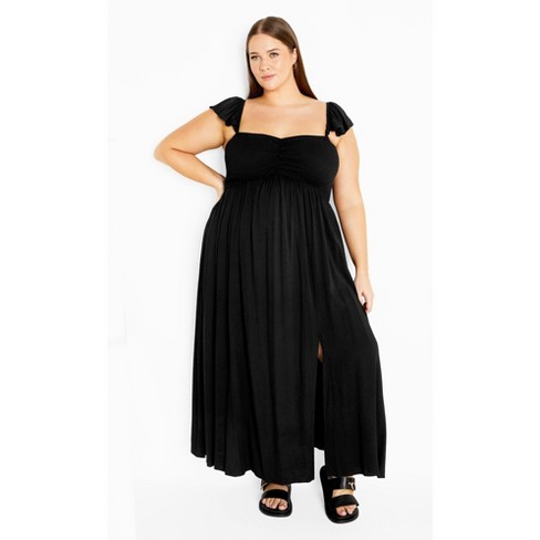 Women's Plus Size Tiarne Maxi Dress - black | CITY CHIC - image 1 of 4