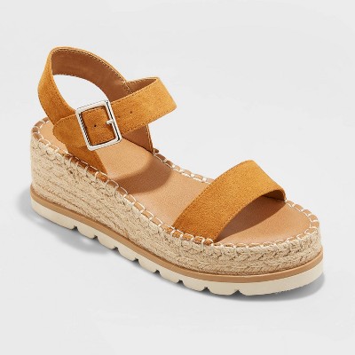 yellow platform sandals target