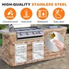 Outdoor Kitchen Drawer Stainless Steel Grill Drawer for Islands and Grill Stations, Built-In Recessed Design, Weather-Resistant and Rust-Resistant - 4 of 4
