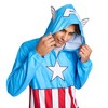 Marvel Comics Presents Captain America Adult Long Sleeve Hooded Cosplay Union Suit - 4 of 4
