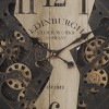 GlasFlength Wall Clocks Non Ticking Clock Digital Wall Clock Silent Vintage Decorative Wall Clocks for Living Room, Brown, 30"*4"*30" - 4 of 4