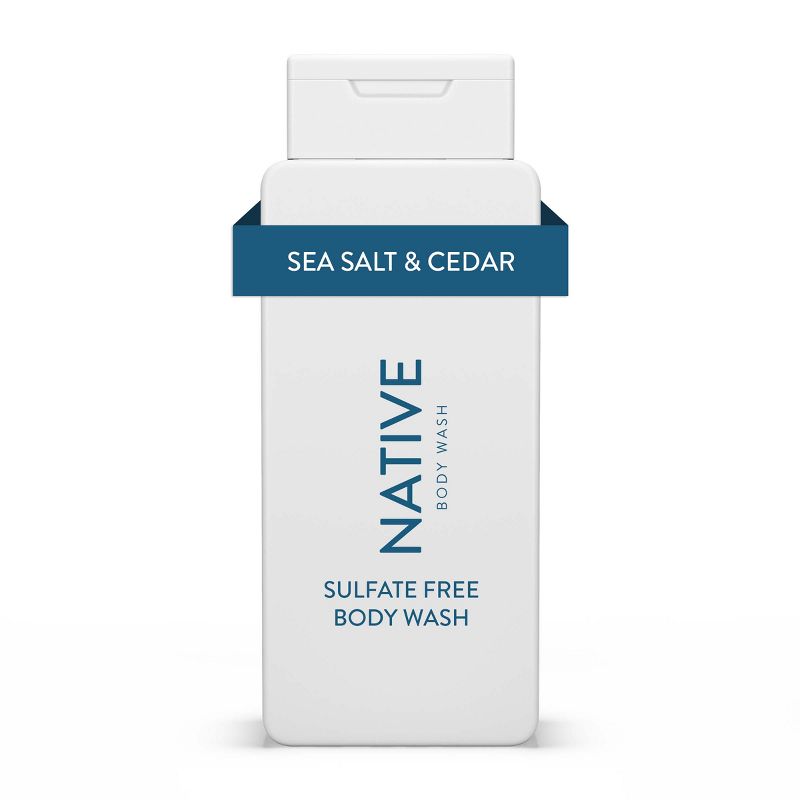 Native Body Wash - Sea Salt &#38; Cedar - Sulfate Free - 18 fl oz, 1 of 9
