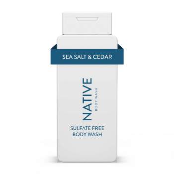 Native Body Wash - Sea Salt & Cedar - Sulfate Free - 18 fl oz