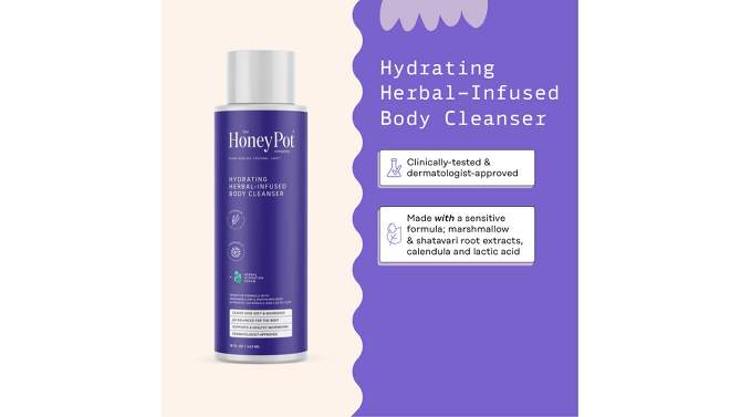 The Honey Pot Company, Lavender Chamomile Hydrating Body Cleanser - 15 fl oz, 2 of 12, play video