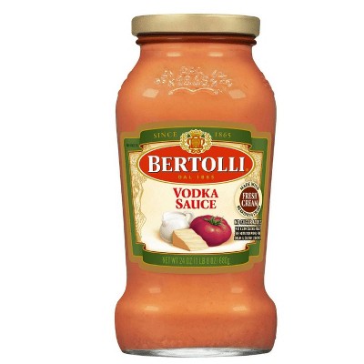 Bertolli Vodka Pasta Sauce, Made with Vine-Ripened Tomatoes and Fresh Cream, 24 oz (Pack of 4)