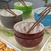 BIA Cordon Bleu Set of 8 6" Emeline Dining Bowls with Jichimu Wood Chopsticks - 2 of 4