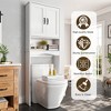 APRILSOUL  Versatile Toilet Storage Cabinet – Stylish and Functional Bathroom Organizer with Adjustable Shelves - 4 of 4