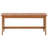 vidaXL Coffee Table Brown Solid Acacia wood Medium Decorative Inlays - 2 of 4