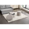 CAVINAS Round Boucle Fabric Storage Ottoman Bench with Wooden Shelving,Upholstered Storage Ottoman,Storage Bench for Living Room,Bedroom - 4 of 4