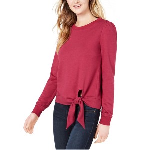 maison Jules Womens Waist Tie Pullover Blouse - 1 of 1
