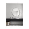 Elegant Lighting Round pivot mirror 24 inch in silver - 2 of 4