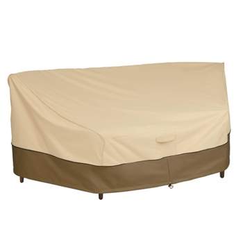 Classic Accessories Veranda Water-Resistant 46" Patio Curved Sofa Sectional Cover