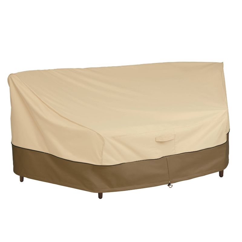 Classic Accessories Veranda Water-Resistant 46&#34; Patio Curved Sofa Sectional Cover, 1 of 11
